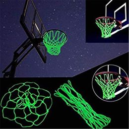 Basketball Net Hoop Glow in The Dark Light Glowing Basketball Hoop Replacement Net All Weather Thick Standard Size Heavy Duty Indo272Y