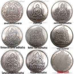 China coin 8pcs fengshui Buddha good luck coin craft mascot292k