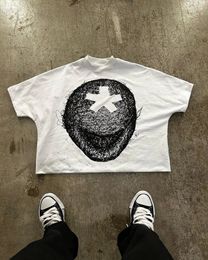 Men's designer T-Shirt Y2K Top 2024 Gothic Punk Graphic Print Tee Vintage Streetwear 0versized Short Sleeve Shirt for Men and Women Size S-3XL 809