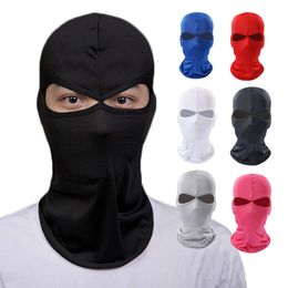 Summer Outdoor Sunscreen Men Riding Bicycles Motorcycles, Double Hole Head Cover Hat For Women Windproof And Dustproof Mask 980673