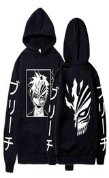 Anime Bleach Kurosaki Ichigo Hoodie Boygirls Sweatshirts Japanese Streetwears Men Women Crewneck Pullovers Anime Clothes X2201536441