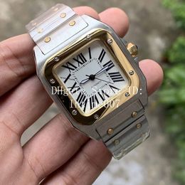 Luxury Women Stainless Steel Watch 2813 Automatic Movement Mechanical Silver Case Rivets Bracelet Lady Sports Original Clasp Wrist254b