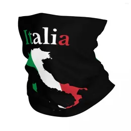 Bandanas Italy Map Flag Bandana Neck Gaiter UV Protection Face Scarf Cover Men Women Italian Patriotic Headband Tube Balaclava
