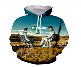 Fashion Men Hoodies Breaking Bad 3d HD Print Casual Hoodies Sweatshirts Couple Tracksuits Women Hoodies PR0816408021