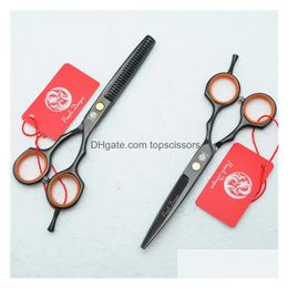 Hair Scissors 2Pcs Z1004 55039039 Purple Dragon Toppest Hairdressing Factory Cutting Thinning Shears Professional7388204 Drop Delivery Dhpst