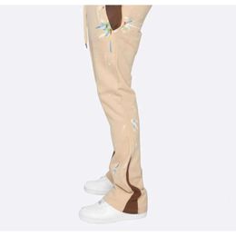 Jeans Men's Flared Sweatpants Men Stacked Sweat Pants High Quality Trousers Joggers Cargo 231117 79