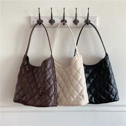 HBP Non-Brand Large Soft Pu Leather Diamond Single Shoulder Bag Fashion Classics Designer Tote Luxury Bags With Custom Printed