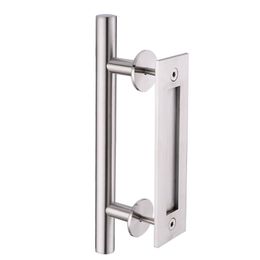 KIN MADE Stainless steel Sliding Barn Door Handle Wood Door Flush Pull252z