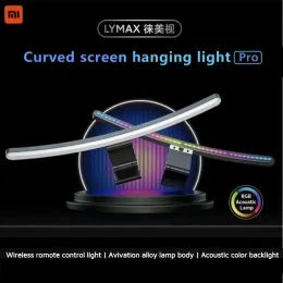 Control Xiaomi Mijia Lymax Curved Screen Hanging Light Bar LED EyeCare Reading Desk Lamp RGB Monitor Gaming Light For Computer PC