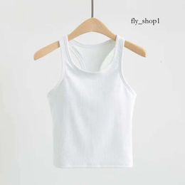 Aloyoga Women Tank Top Slim LU Sleeveless Yoga Outfits Shirt Brushed Women Workout Sports with Padded Bra 995