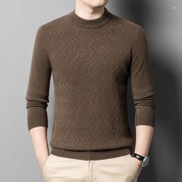 Men's Sweaters 2024 Autumn Winter Wool Men Warm Sweater Thick Long Sleeve Jumper Man Pure Pullovers