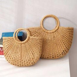 Beach Bags Women's Bag Spring Beach Summer Vacation Woven Korean Handheld Grass for Women