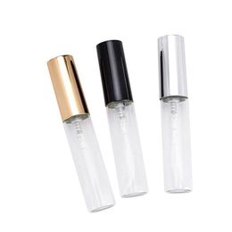 Wholesale 5ML Pocket Atomizer Spray Bottles Mini Empty Clear Glass Perfume Bottle For Cosmetics Packing 1000pcs lots Ivoau