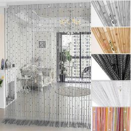 100 200cm Window Curtain Crystal Acrylic Beaded String partition Door Curtain Beads Room Divider Fringe Window Panel Drapes 2021331j