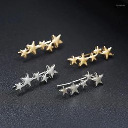 Stud Earrings Fashion Latest Design Female Models Five Stars Gifts For Women Wedding Bride Party Jewelry
