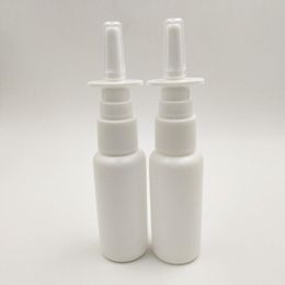 120pcs 30ML/1oz White Plastic Medical Nasal Spray Bottles Pump Sprayer Container Vial Pot for Wash Applications Umfwe