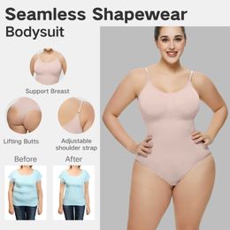 women Waist Tummy Shaper Tik Tok's new body shaping suit one piece tight fitting suit with a closed belly and open crotch shapewear thong slimming