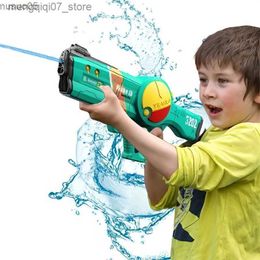 Sand Play Water Fun Sand Play Water Fun Big Size Water Gun High Capacity 1200 ML Shooting Electric Guns Fighting Toys Induction Automatic Water Gun For Adults L240312