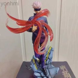 Action Toy Figures Jujutsu Kaisen Zero Action Figure Satoru Gojo Anime Figures 30cm Statue Pvc Gk Model Doll Figurine Collection Limited Gifts ldd240312