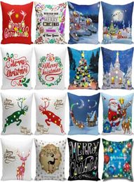 Christmas LED Pillow Case 4545cm Plush Cover Home Sofa Decorative Throw Pillowcase Lighted Creative Pillow Cover3294960