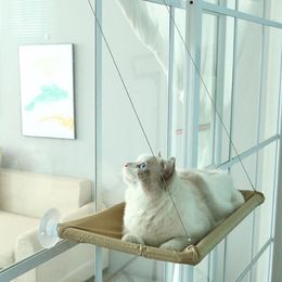 Cat Beds & Furniture Pet Bed For Sucker Sunny Seat Window Mount Hammock Comfortable Mat Cute Hanging Set Bearing 20kg214p