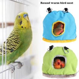 Warm Bird Bed House Hut Hanging Cage Plush Birds For Hamster Parrot Cages2881