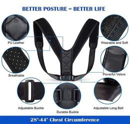 Posture Corrector Clavicle Spine Back Shoulder Lumbar Brace Support Belt Posture Correction Prevents Slouching DHL 9889593