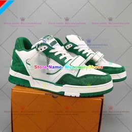 New Designer Shoes Flat Sneaker Trainer Embossed Casual Shoes Denim Canvas Leather White Green Red Blue Letter Fashion Platform Mens Womens Low Trainers 763