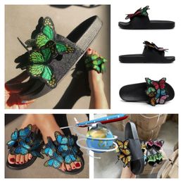 2024 designer sandals famous slippers slides brown leather womens shoes summer beach heel Casual outdoors GAI Italy Slippers paris New fashion