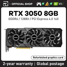 NVIDIA GeForce Jieshuo RTX 3050 Computer graphics card GDDR6 128bit Support game PCI Express 4.0 16X rtx 3050 Video Card GPU