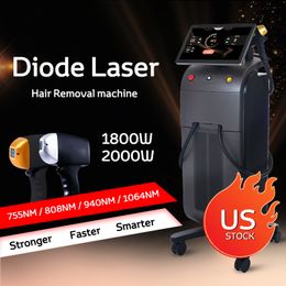Diode Laser 4 Wavelengths Hair Removal Machine 755 808 1064nm 940 Painless Epilator for Face Body