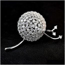 Pins Brooches Beautif Dandelion Pearl Pin Bridal Banquet Dress Decorative For Womens Jewelry Brooch Drop Delivery Dhwqx