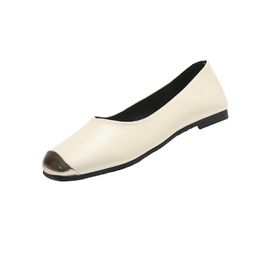 Breathable GAI Woman Gommino Shoes Trainer Wolf Cream Black Tours Triple Greens Light Mouth Single Shoe French Flat Small Fragrance Color-71 77011