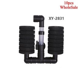 10 pcs Bio Sponge Filter Betta Fry Shrimp Aquarium Fish Tank Double Head XY-2831 Without packaging Practical C1115262v