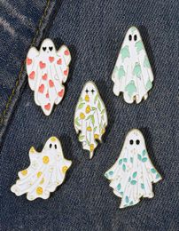 Bootiful Enamel Pins Custom Halloween Spooky Ghost Brooches Lapel Badges Cartoon Funny Jewelry Gift for Kids Friends6893855