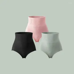 Women's Panties 3 Pcs/pack Women Female Underpants Thong Underwear Body Shapers Slimming Sexy Soft Waist Briefs