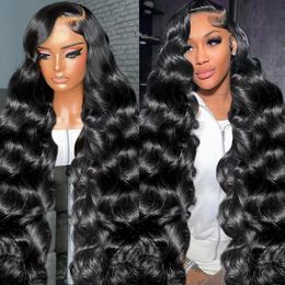 Cosdelu 150 Density Body Wave 13x6 HD Lace Frontal Wig Water Wave 13x4 Lace Front Human Hair Wigs Brazilian for Black Women