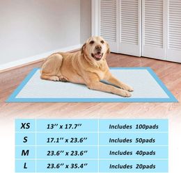 ScratchMe Super-Absorbent Waterproof Dog and Puppy Pet Training Pad, Housebreaking Pet Pad, 40-Count Medium-Size, 23.6