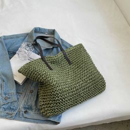 Grass Woven Bag Large Capacity Women's Western-style Shoulder Summer Fashion Tote