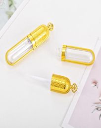 Whole Plastic Cosmetic Packaging Luxury Gold Crown Lip Gloss Tube Empty Tubes Lipstick Lipgloss Bottle Package Container 5ML4723351