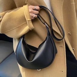 Evening Bags 2024 Solid Hobos Crossbody For Women Holiday Gifts Retro Luxury Small Handbag Fashion Simple Student Shoulder Bag