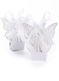 50pcs Candy Box Wedding Gift Bag paper Butterfly Decorations for Wedding baby shower birthday Guests Favours Event Party Supplies3551513