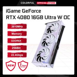 Colourful Graphics Card GeForce RTX 4080 Ultra W OC 16GB GDDR6x 256Bit 2610MHz NVIDIA GPU 4080 RTX Video Card Game Video