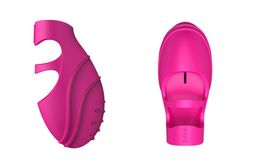 Waterproof Selling woman Dancer Finger Vibrator G Spot Stimulator Dancing Finger Shoe Adult lesbian Sex Toys for Female4133553