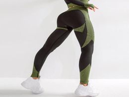 Women High Waist Seamless Tight Sport Leggings Sexy Push Up Hip Yoga Pants Tummy Control Yoga Leggings Fitness Gym7435156