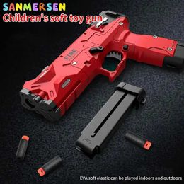 Gun Toys Launcher children toy gun ejection shell soft bullet gun continuous firing start without load CS gun arrow gun toy game outdoor 240307