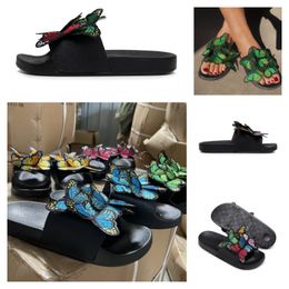 2024 designer sandals famous slippers slides brown leather runner womens summer sandels heel Casual Flip flops outdoors GAI new hot