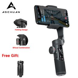 Gimbal AOCHUAN SMART XR 3Axis Handheld Stabiliser Foldable Selfie Stick for Smartphone iPhone Huawei Xiaomi Samsung Action Camera