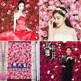 Artificial Flowers Row Arch DIY Birthday Party Home rose peony Wall Background Banquet Table Arrangement Decoration T220726184b