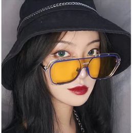 conjoined largeframe sunglasses Korean version ins UV protection parentchild models 240226